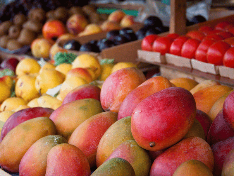 Stored mangoes