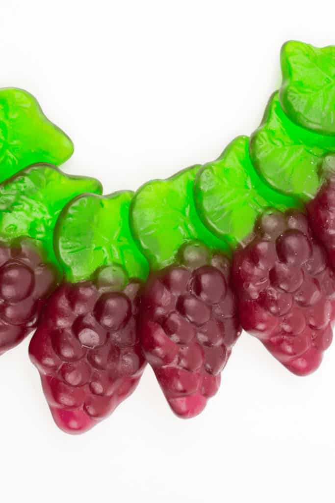 Artifical grape flavor consists of traces of alcohol and artificial flavors