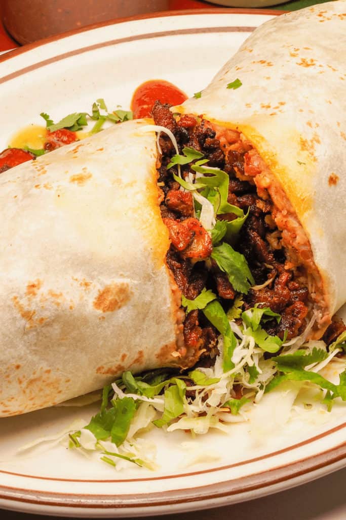 Add the ingredients at room temperature to keep burritos from getting soggy