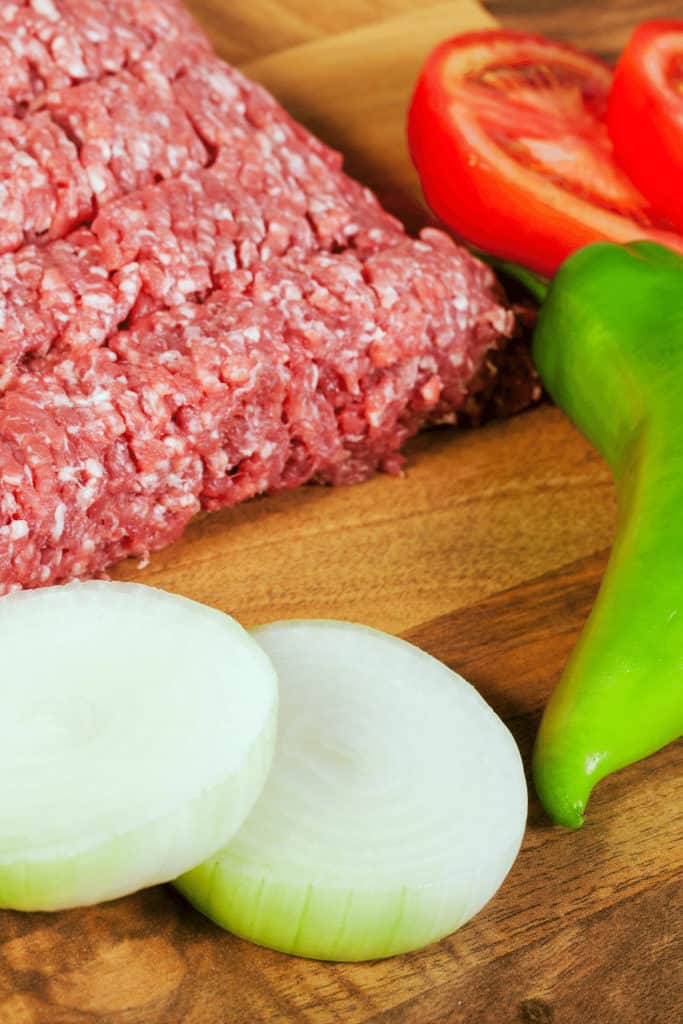Ground beef turning white is a process called myoglobin. It happens when ground beef thaws and oxydizes