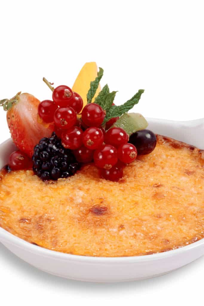A reason why Crème Brulee didn’t set can also be that you didn't use heavy cream
