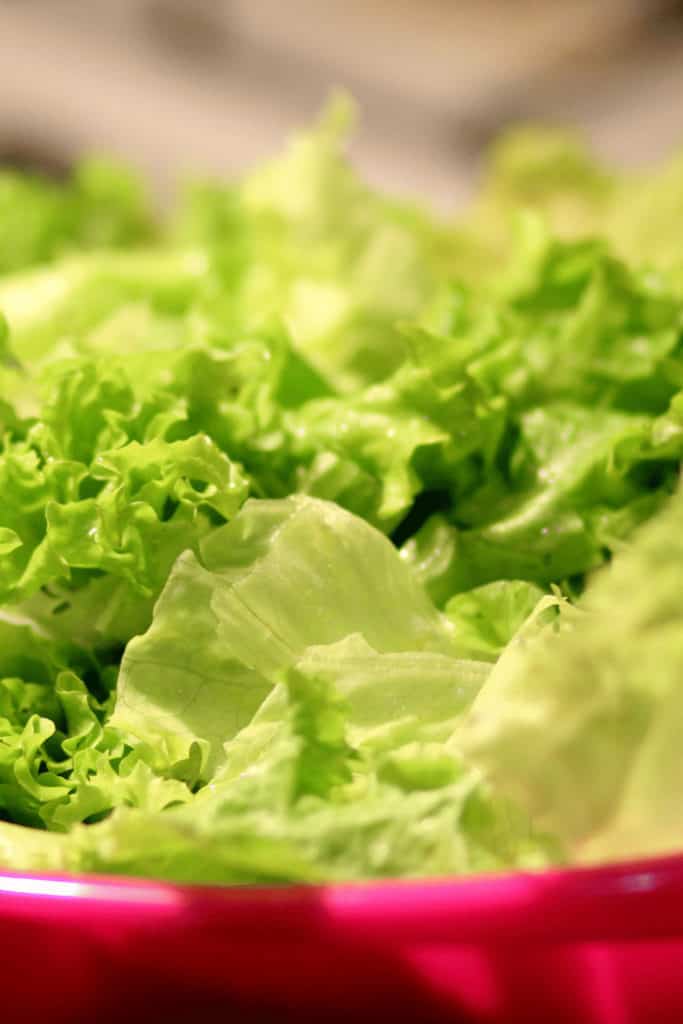 Lettuce can be kept out of the refrigerator for up to 2 hours if rinsed before you put it back into the refrigerator