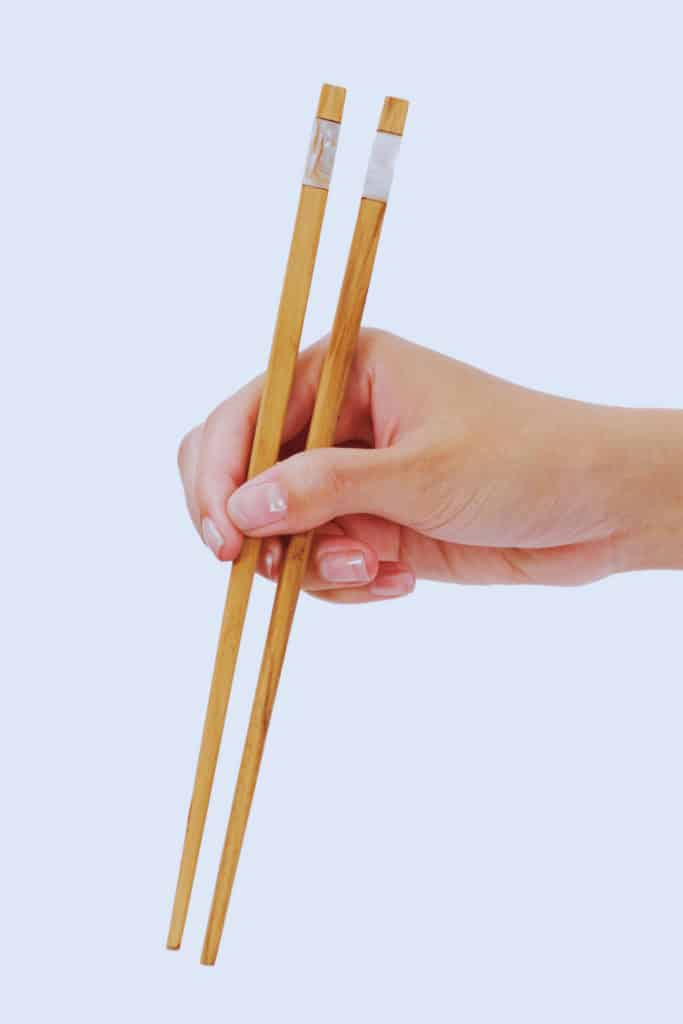 Make Sure the Lower Chopsticks aren't Moving