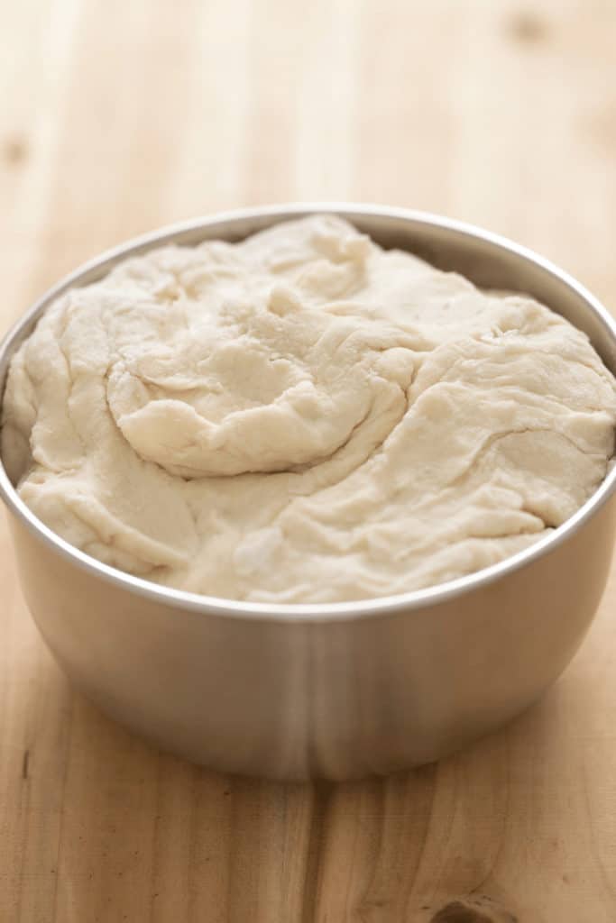  Place Dough in a Metal Mixing Bowl