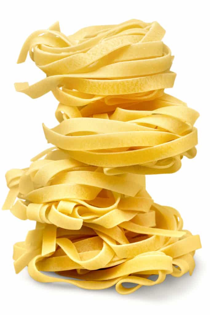 Put pasta in cold water for 1-2 minutes to remove stickiness