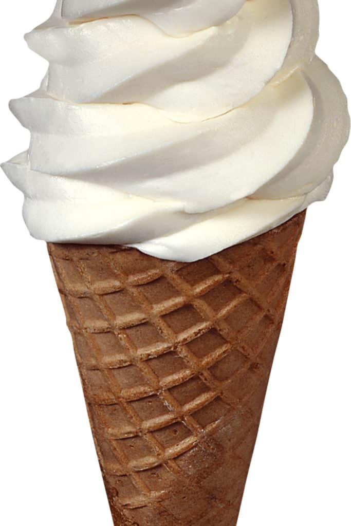 Unflavored Ice Cream tastes like milk or cream