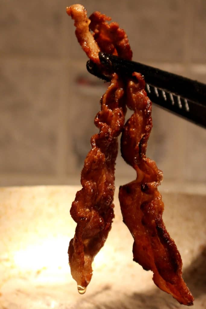 Frying Bacon without adding Oil
