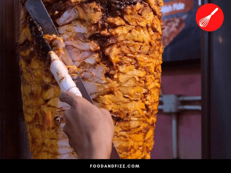A Popular Street Food, Spinning Meat is Marinated Meat that Placed on a Metal Rod and Slow-Cooked for Hours Over a Heat Source to Ensure A Juicy, Flavorful and Unforgettable Meat Experience. .