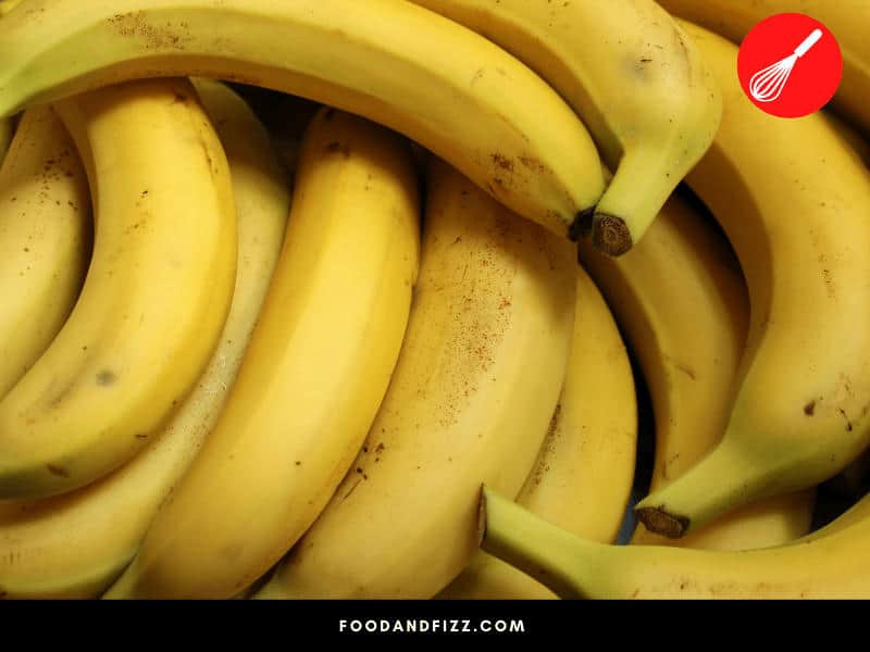 Bananas are protected from oxidation by their skin, that's why it is important to keep the peel on as much as possible when storing half-eaten bananas.