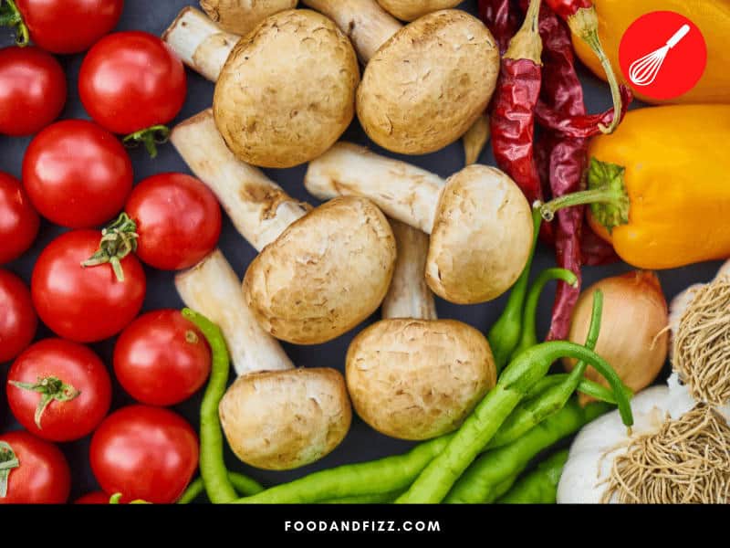 Certain vegetables have a higher water content and release them when cooking. Examples of "weeping" vegetables are mushrooms, zucchini and tomatoes