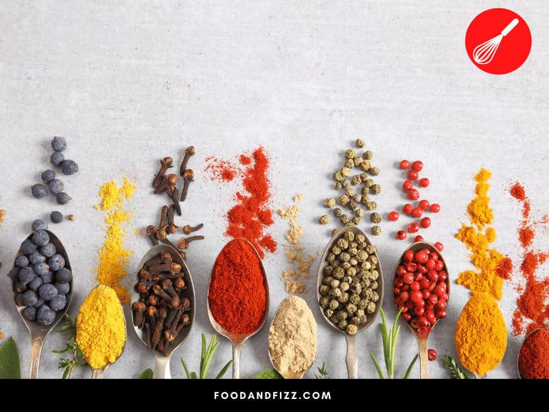 Different herbs and spices are used to flavor different types of alcoholic beverages.