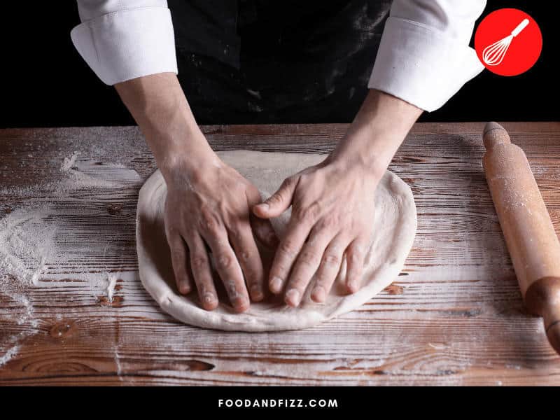 Pizza dough may be cut and shaped in different ways, depending on one's preferences.