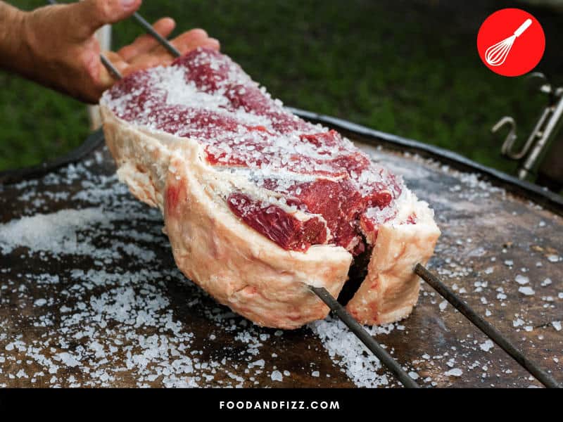 Salt helps form an outer crust that seals in all the juices and flavor of the steak.