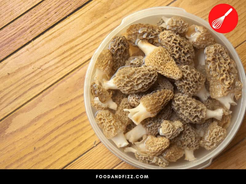 Soak your morels for 5 minutes prior to cooking.