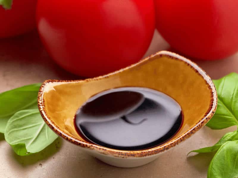 Solidified balsamic vinegar might have formed a vinegar mother
