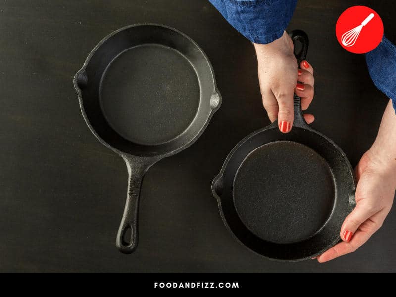 Store your cast iron skillet separately to avoid scratches and other damage.