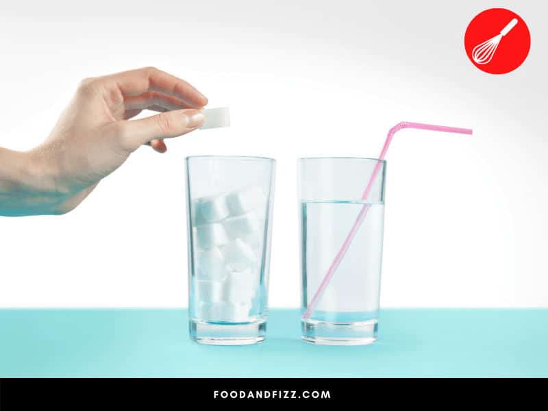 Sugar water can freeze at different temperatures depending on the sugar to water ratio.