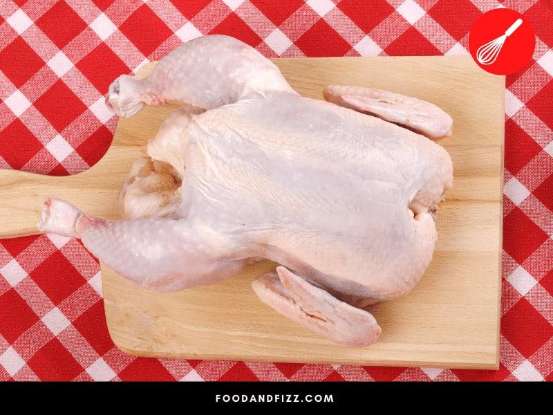 Chicken Veins Manifest as Reddish or Dark Purplish Discoloration On The Chicken.