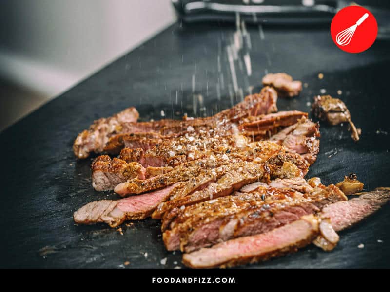 You can add more salt after cooking to season. It won't alter the texture but may add more flavor to your steak.