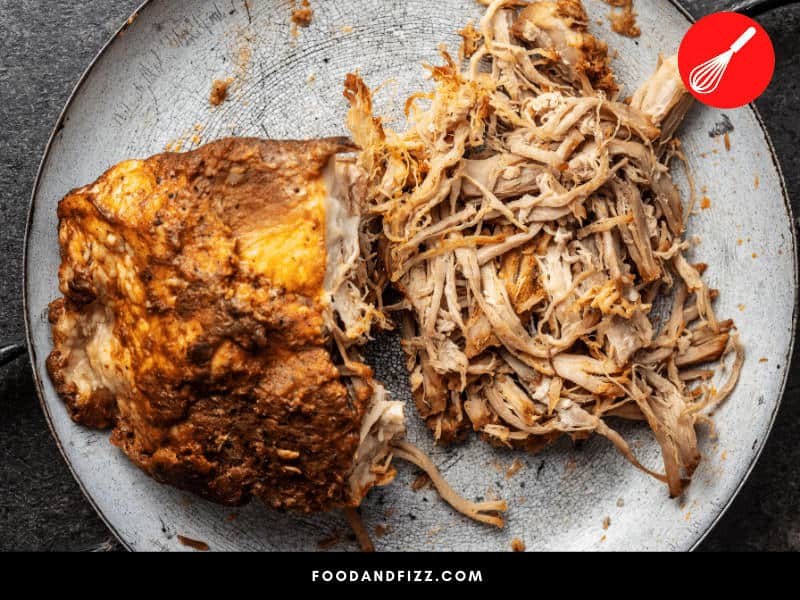 You can take the non-burnt parts of your pork ribs, chop them up and mix with your favorite barbecue sauce for delicious pulled pork meat.