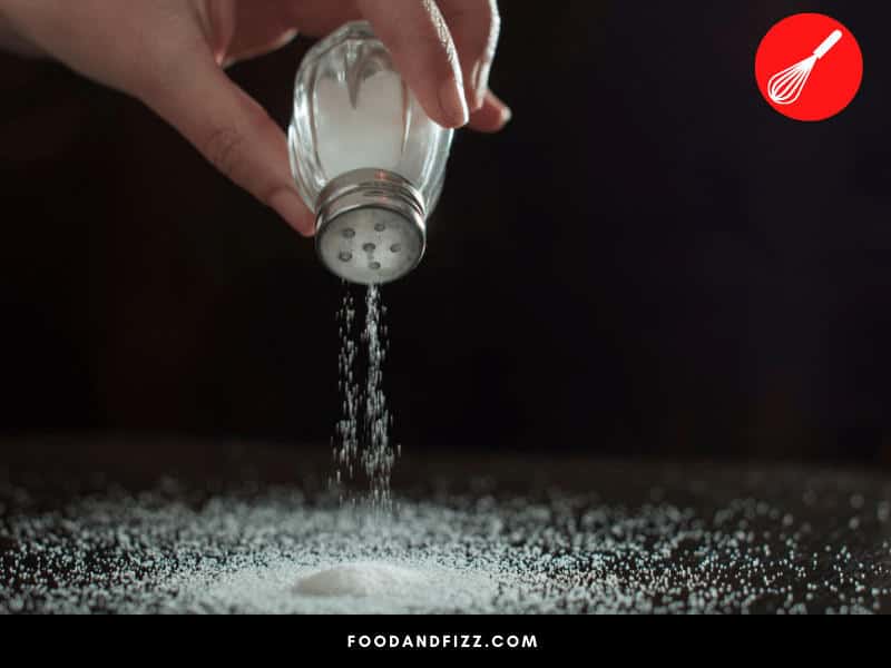 Adding salt to water decreases freezing temperature of water.