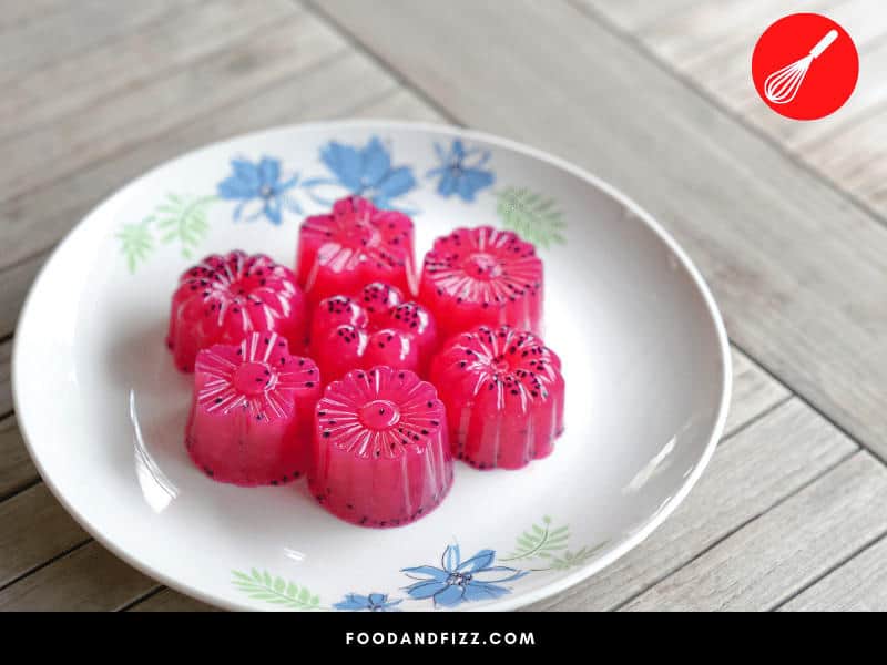 Agar-agar is a good substitute for gelatin and produces similarly textured baked goods.