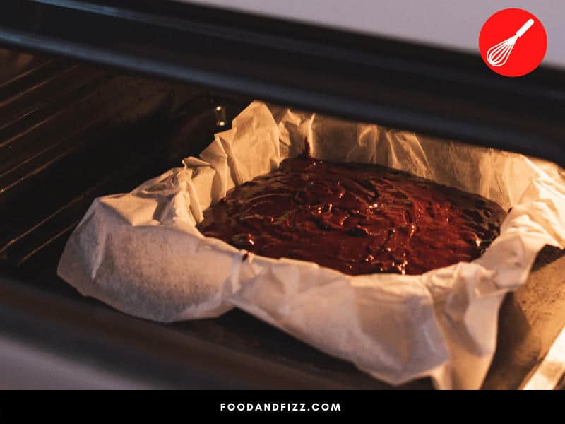 Baking brownies in the oven a little bit longer than called for can help them the brownies firm up and get rid of excess moisture.