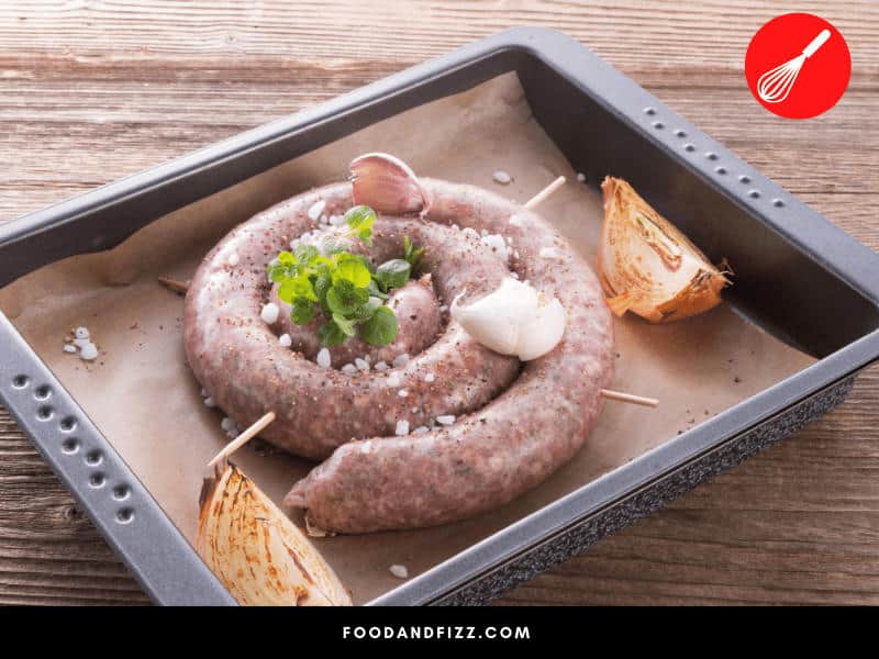 Bratwurst can also be baked and pan fried.