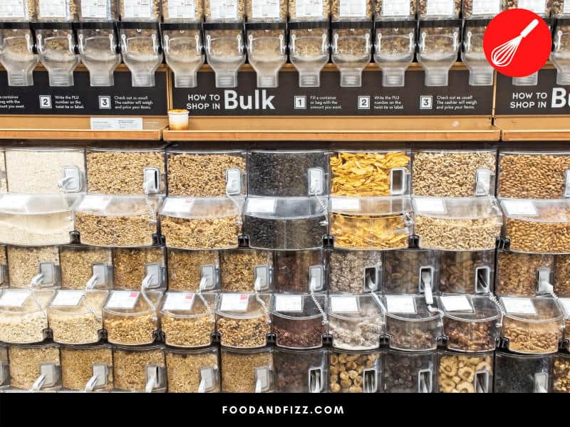 Bulk food bins are not the ideal place to buy nuts and seeds, as they can oxidize and go rancid in these storing conditions quickly.