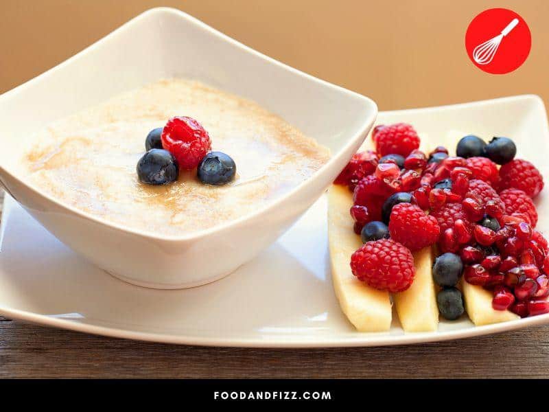 Farina is typically enjoyed as a breakfast porridge similar to oatmeal.