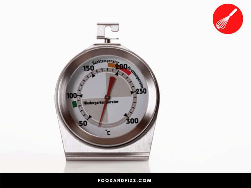 Especially if your oven is a little bit older, investing in an oven thermometer helps ensure that you are cooking your food in the right temperatures.