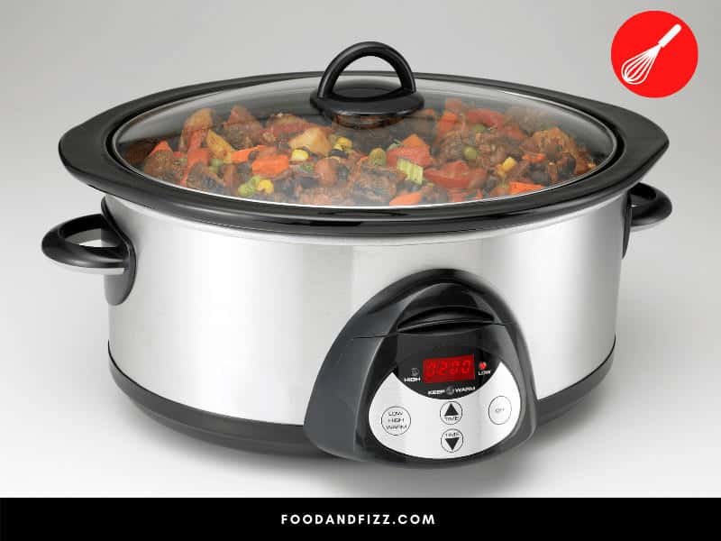 Fully cooked meatballs can be reheated in a crockpot on low for about 2-3 hours.