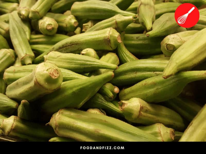 High temperatures and moisture encourage pathogens to grow and thus will cause okra to rot more quickly.