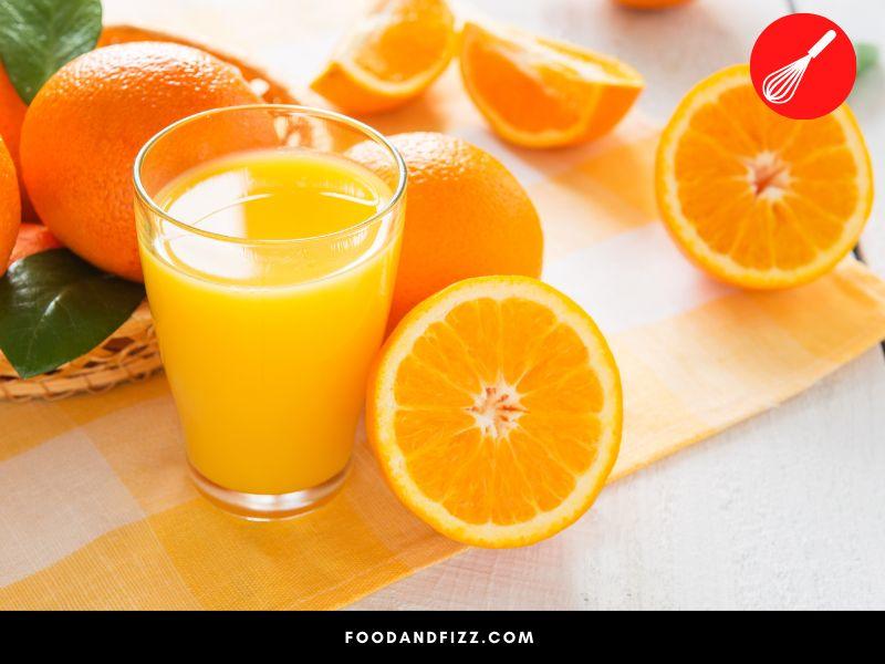 If you can’t use up oranges right away, squeeze and make healthy orange juice.