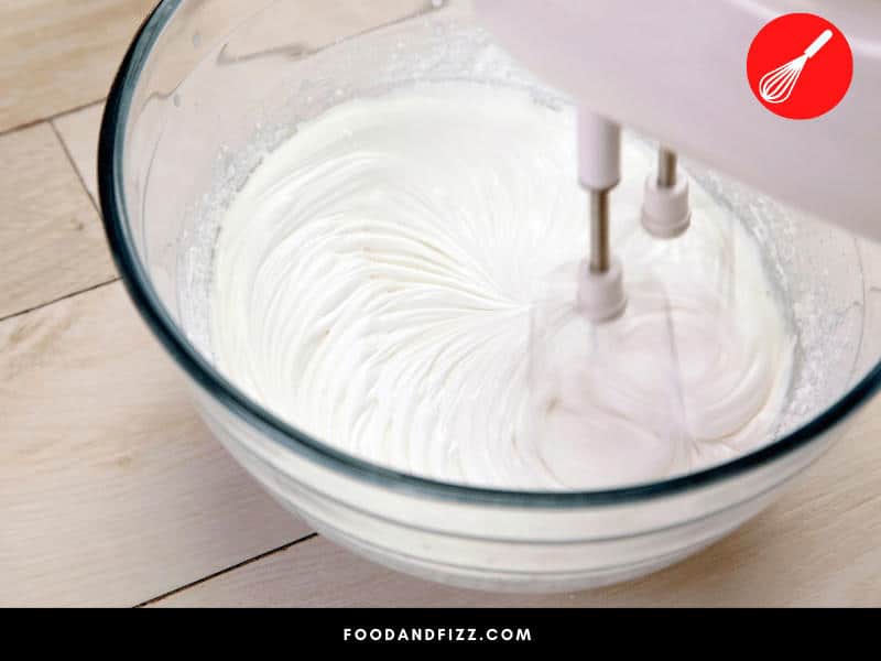Overwhipping cream can cause it to separate and become chunky.