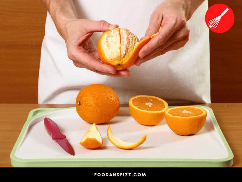 Peeled oranges should be consumed right away or stored in the freezer as they do not last very long without their protective peel.