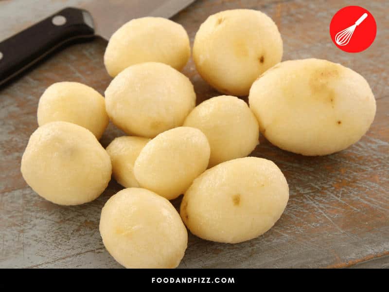 Potatoes with blemishes are usually safe to eat, as long as you cut away the affected parts. However, if the infestation is severe, it is best to discard it.