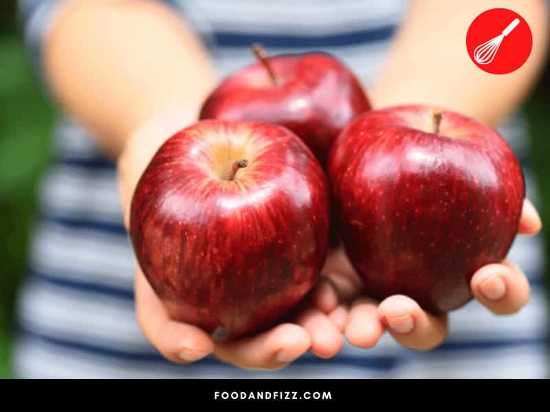 Apples are rich in vitamin C and potassium, as well as high in natural sugars.