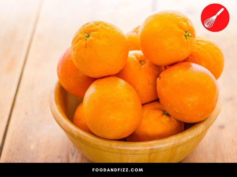 Color is not a reliable indicator of ripeness for oranges as sometimes food coloring might be injected into them to get the bright orange color.