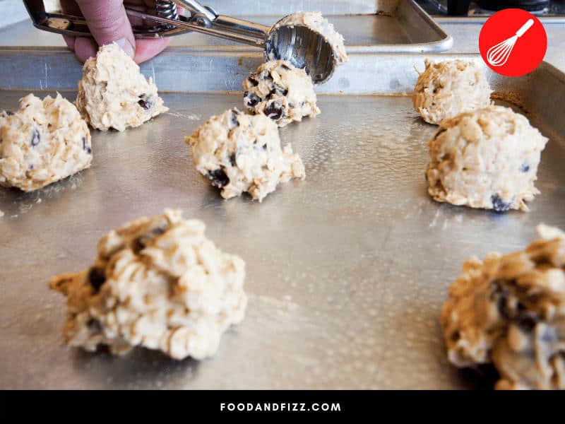 Scoops allow you to portion cookie dough quickly, and allow you to keep the sizes consistent and uniform.