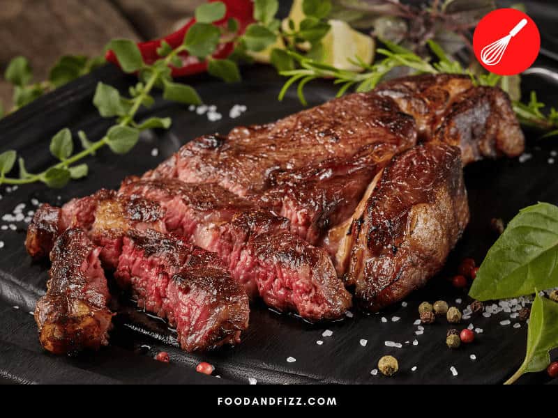 Some people prefer their steak to be cooked medium rare steak as it is said to be less chewy and absorb flavor better at this level of doneness.
