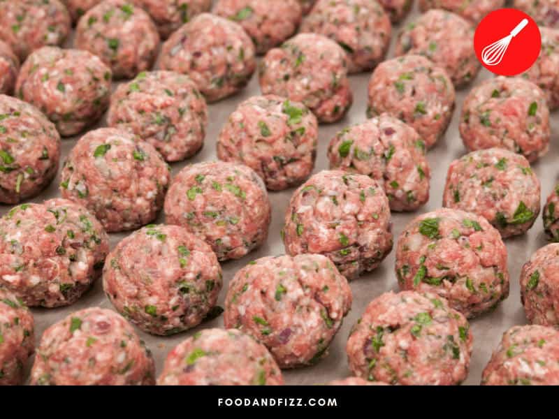 The tablespoon scoop is a good tool to use to make meatballs that are uniformly sized for easier cooking.