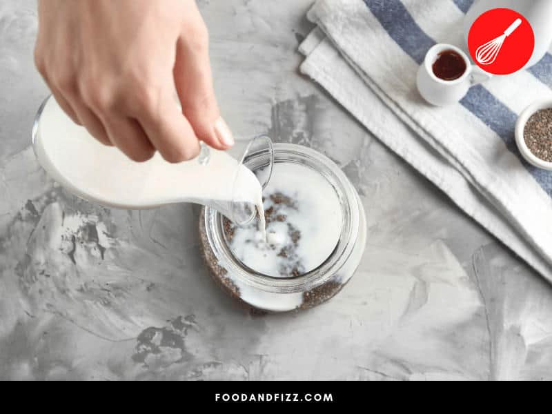 To make instant pudding, add cold milk to the pudding mix. The pudding will soft set in 5 minutes.