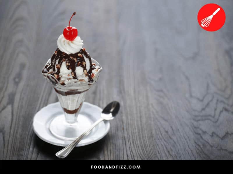 Using the hot water bath method allows you to better control the consistency of your hot fudge sauce to make your perfect hot fudge sundae.