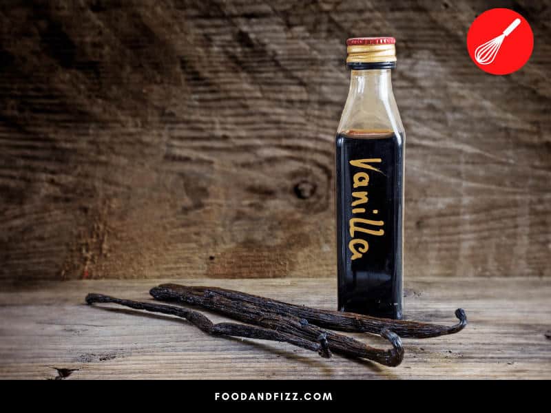 Vanilla essence is actually imitation vanilla, and can be extracted from various sources like pine bark, cloves and beavers.