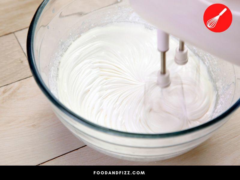 Whipping your cream with any of the mentioned stabilizing agents will result in a firmer and stiffer consistency.