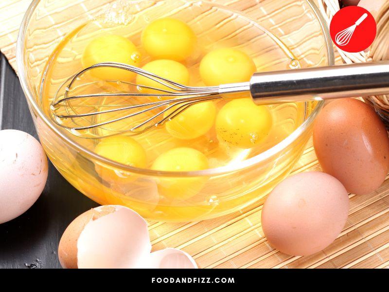 Whisk eggs in a bowl before adding them to your pan.