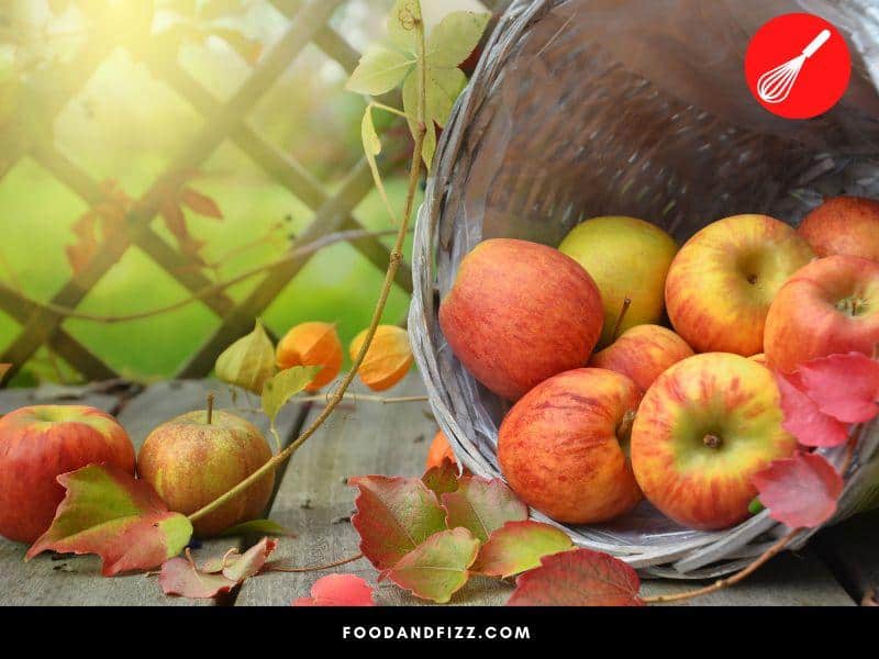 Apples are low in citric acid, and help prevent sickness.