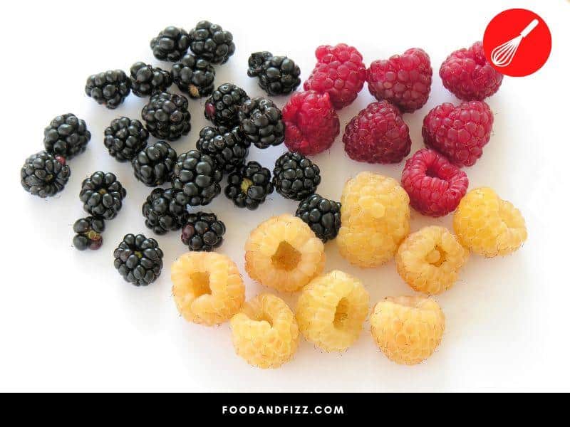 Aside from red raspberries, there are also golden, black and purple raspberries.