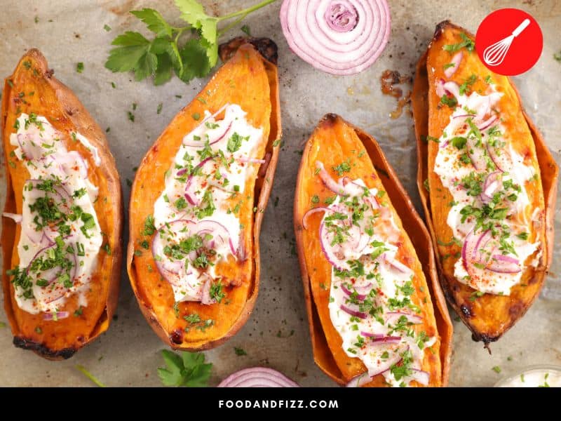 Baked sweet potatoes are just one of the ways that sweet potatoes can be used.